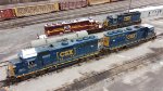 LIRC 3001 sits among three CSX GP40's